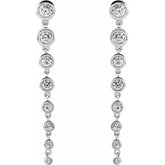 14K White 1 3/4 CTW Lab-Grown Diamond Earrings